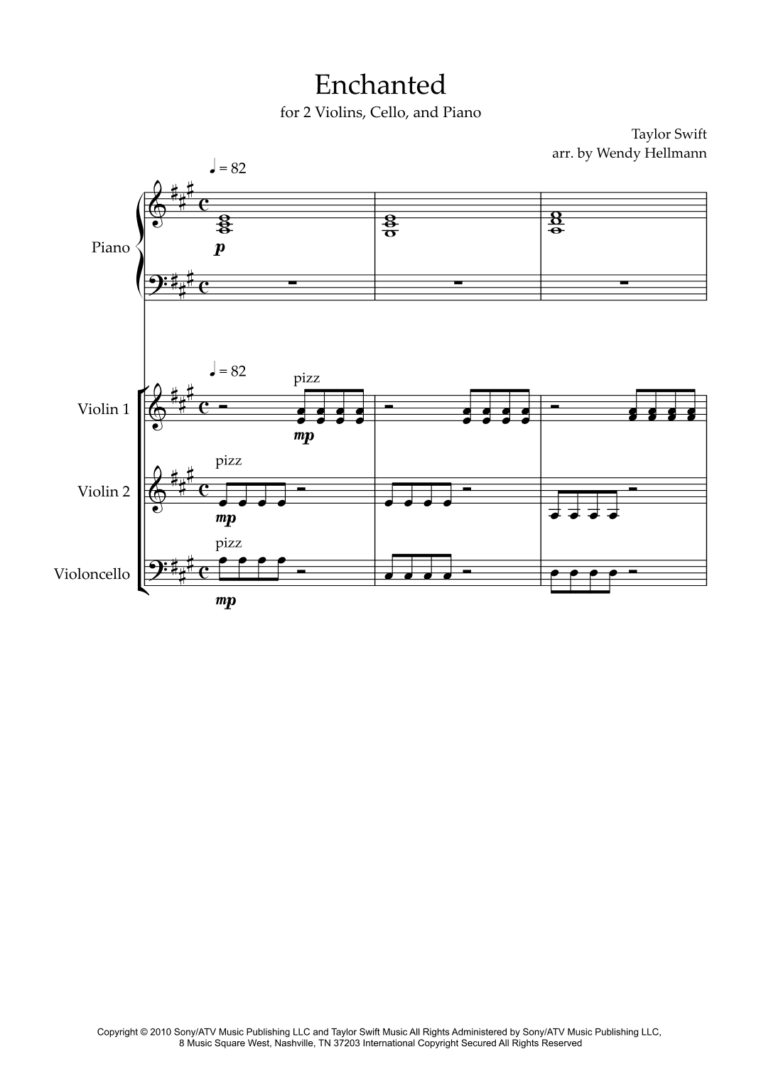 Enchanted (arr. Wendy Hellmann)