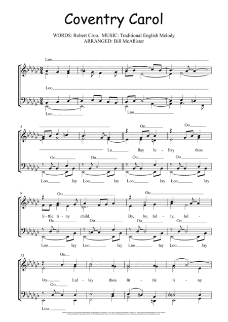 The Coventry Carol (arr. Bill McAllister)