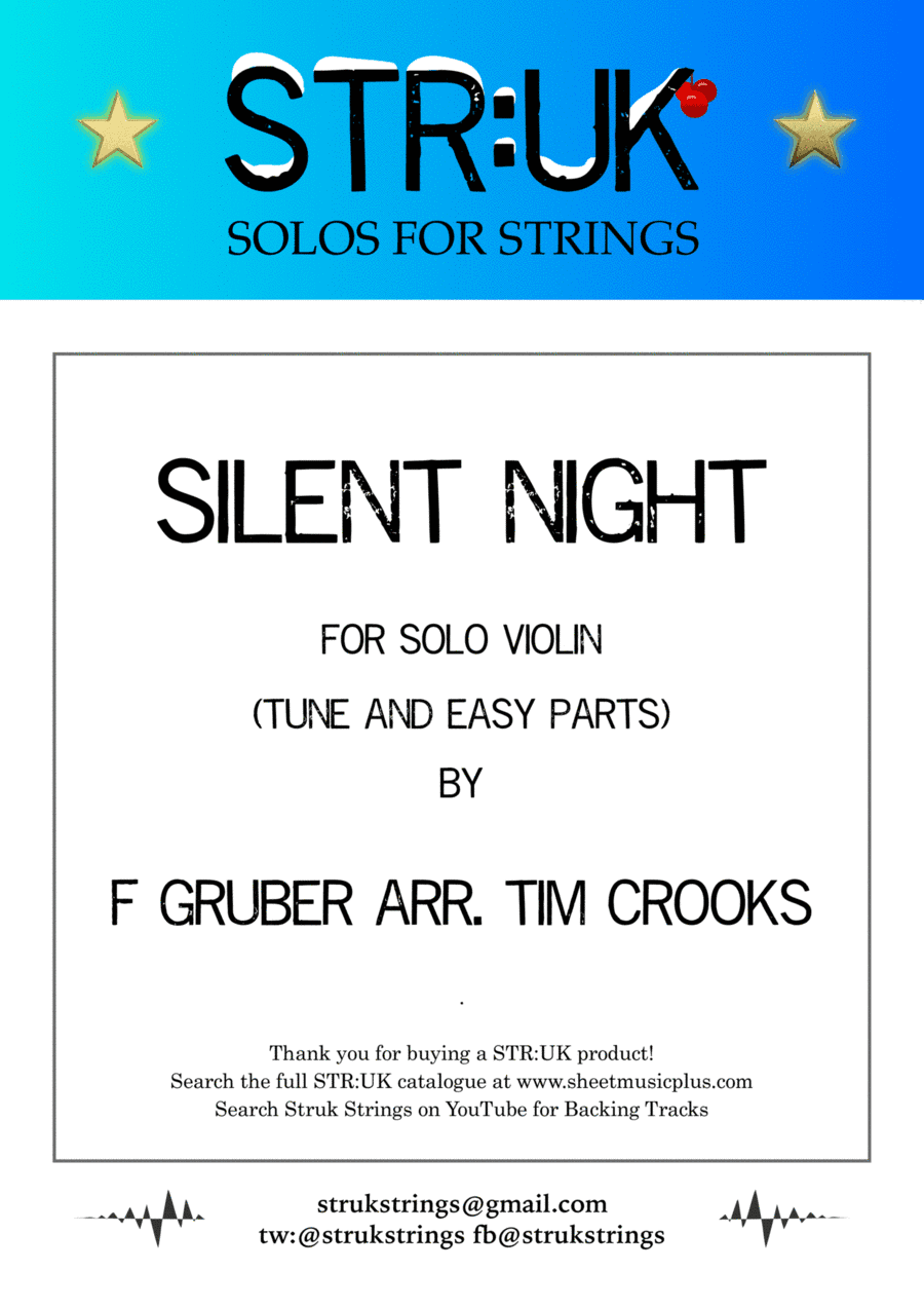 Silent Night (STR:UK Violin Solo) (arr. Tim Crooks)