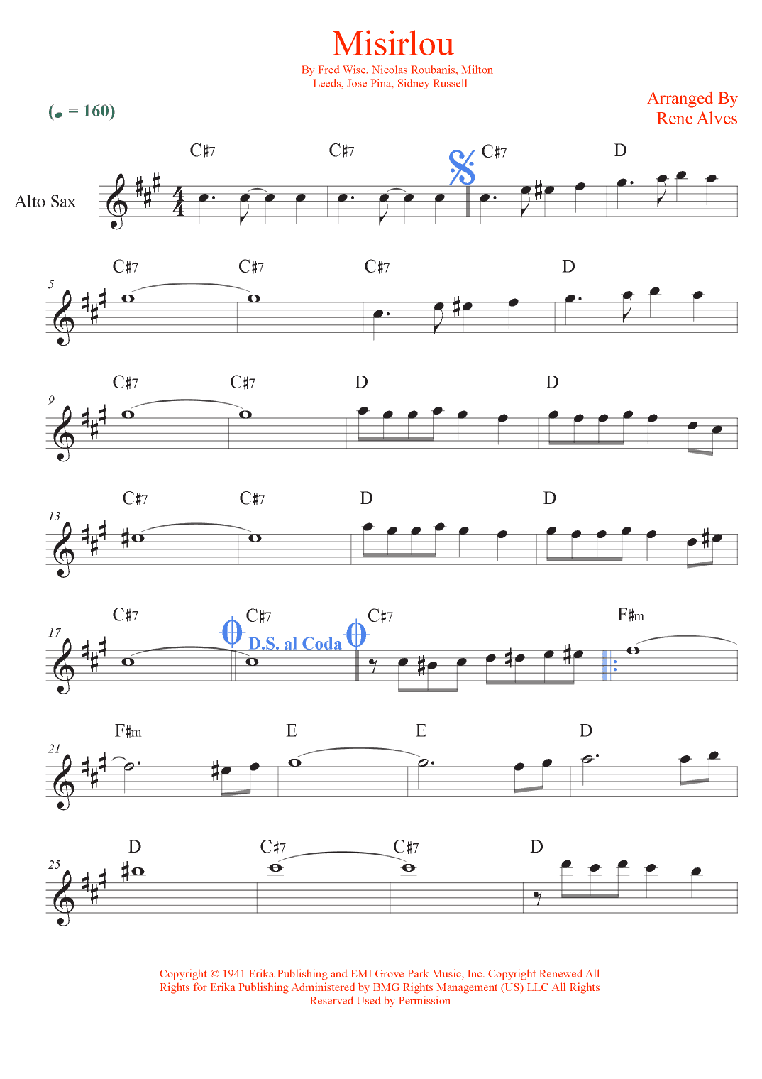 Misirlou (arr. Rene Alves)