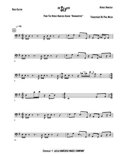Sly (arr. P Welsh)