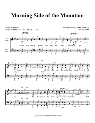 Morning Side Of The Mountain (arr. Kevin Keller)