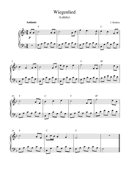 Wiegenlied (Lullaby) (arr. Kaiserin Rebecca)