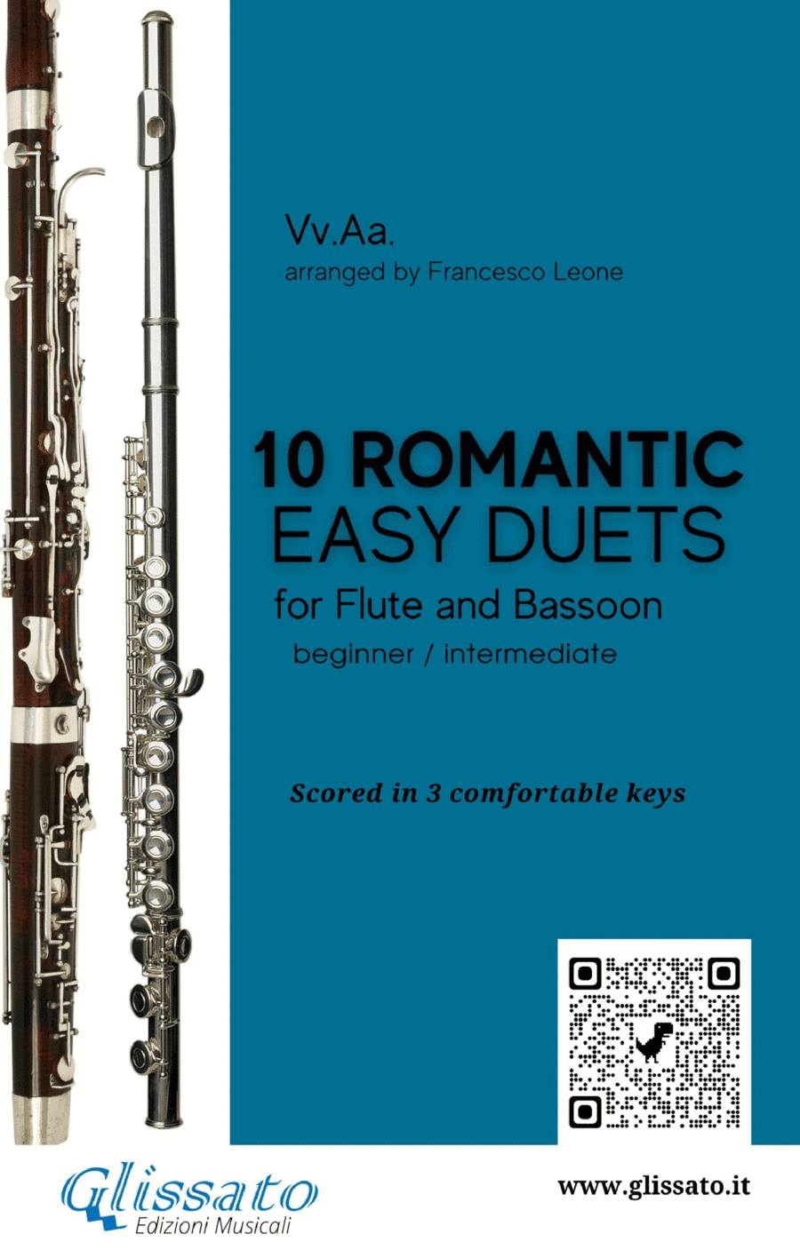 10 Romantic Easy duets for Flute and Bassoon (arr. Francesco Leone)