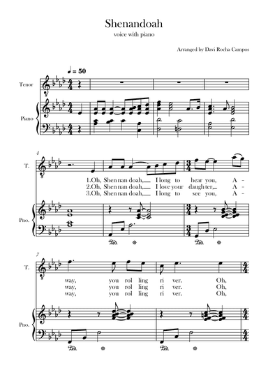 Shenandoah (arr. Davi Rocha Campos)
