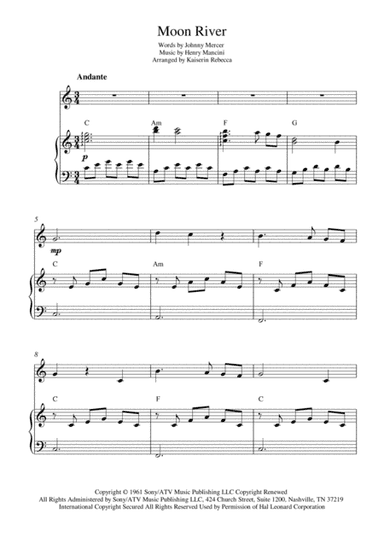 Moon River (arr. Kaiserin Rebecca)