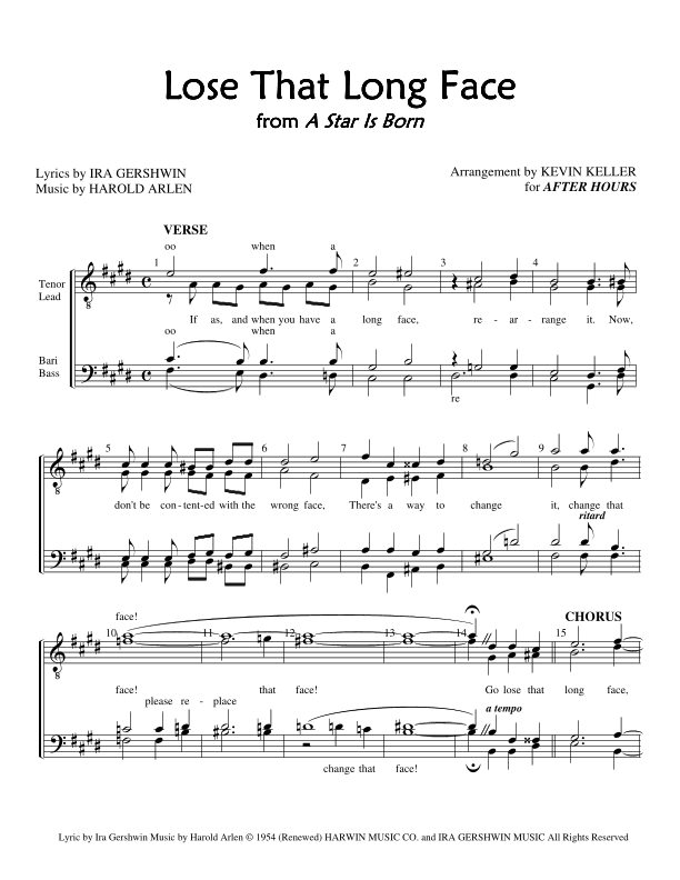 Lose That Long Face (arr. Kevin Keller)
