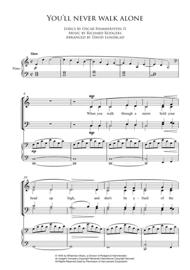 You'll Never Walk Alone (arr. David Lundblad)