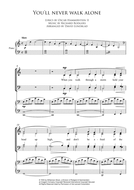 You'll Never Walk Alone (arr. David Lundblad)