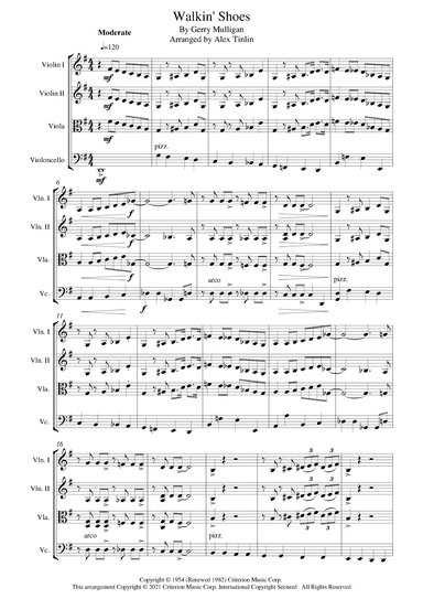 Walkin' Shoes (arr. Alex Tinlin)