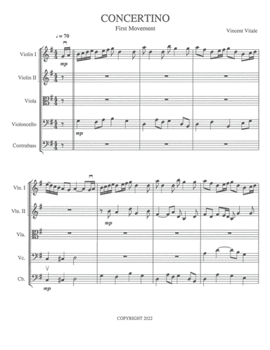 CONCERTINO  (1st Movement)