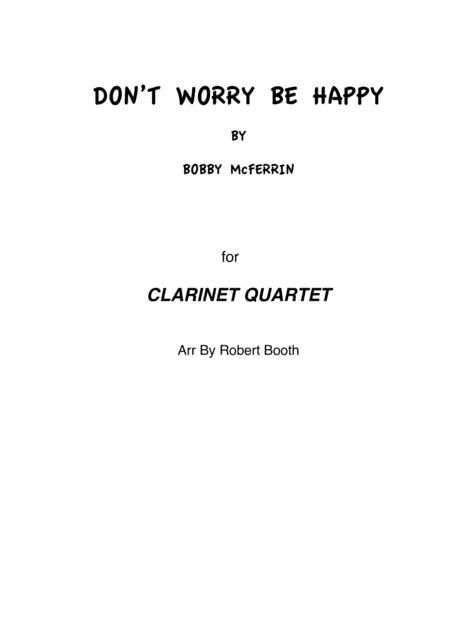 Don't Worry, Be Happy (arr. Robert Booth)