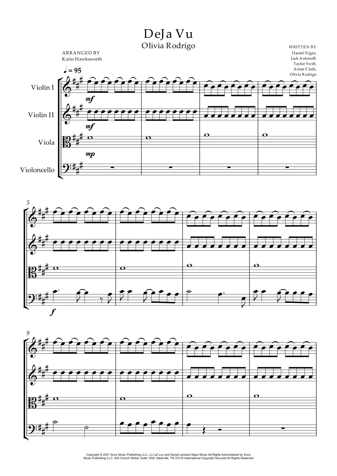 Deja Vu (arr. Karin Hawksworth)