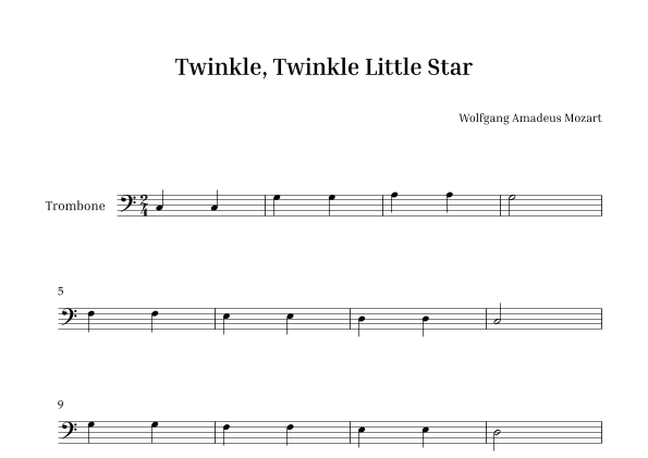 Twinkle, Twinkle Little Star (arr. Peter Andrew)