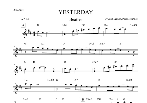 Yesterday (arr. Leo Silva)