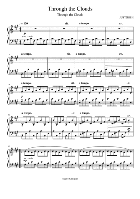 Through The Clouds (Original Piano)