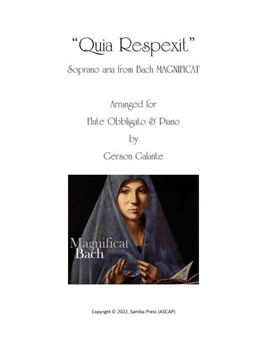 Quia Respexit (Flute Obbligato) (arr. Gerson Galante)