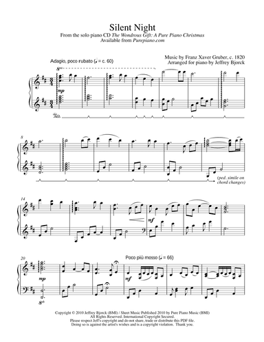 Silent Night (arr. Jeff Bjorck)
