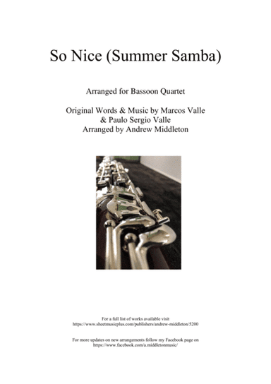 So Nice (summer Samba) (arr. Andrew Middleton)