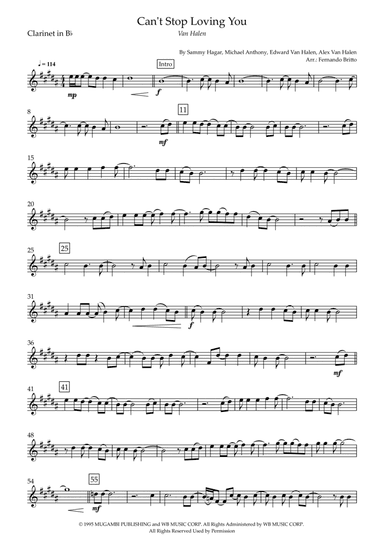 Can't Stop Loving You (arr. Fernando Britto)