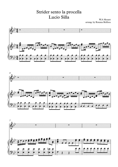 Strider Sento La Procella from Lucio Silla by W.A.Mozart (arr. Roxana Belibou)