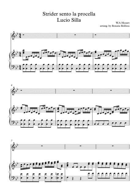 Strider Sento La Procella from Lucio Silla by W.A.Mozart (arr. Roxana Belibou)