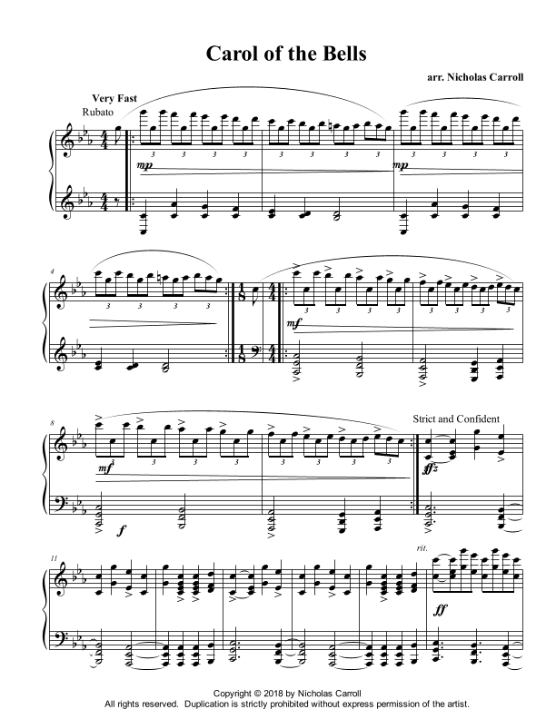 Carol of the Bells (arr. Nicholas Carroll)