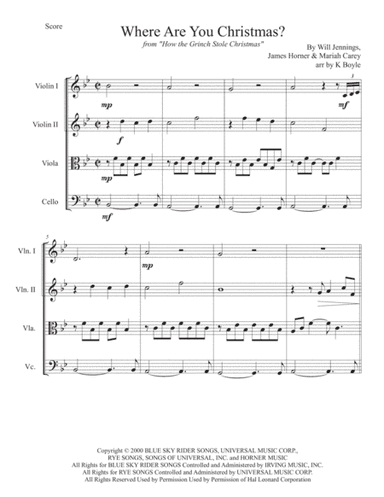 Where Are You Christmas? (arr. Karlie Boyle)