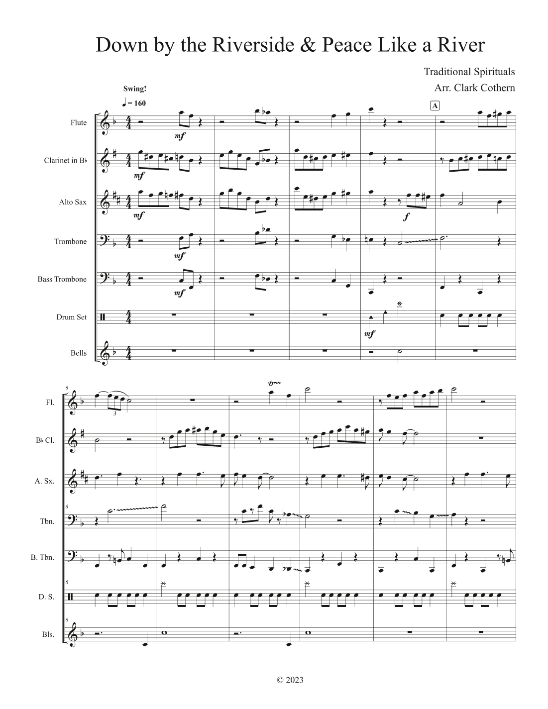 Down by the Riverside, Peace Like a River (arr. Clark Cothern)