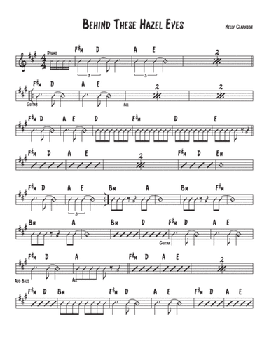 Behind These Hazel Eyes (arr. David M. Fagnant)