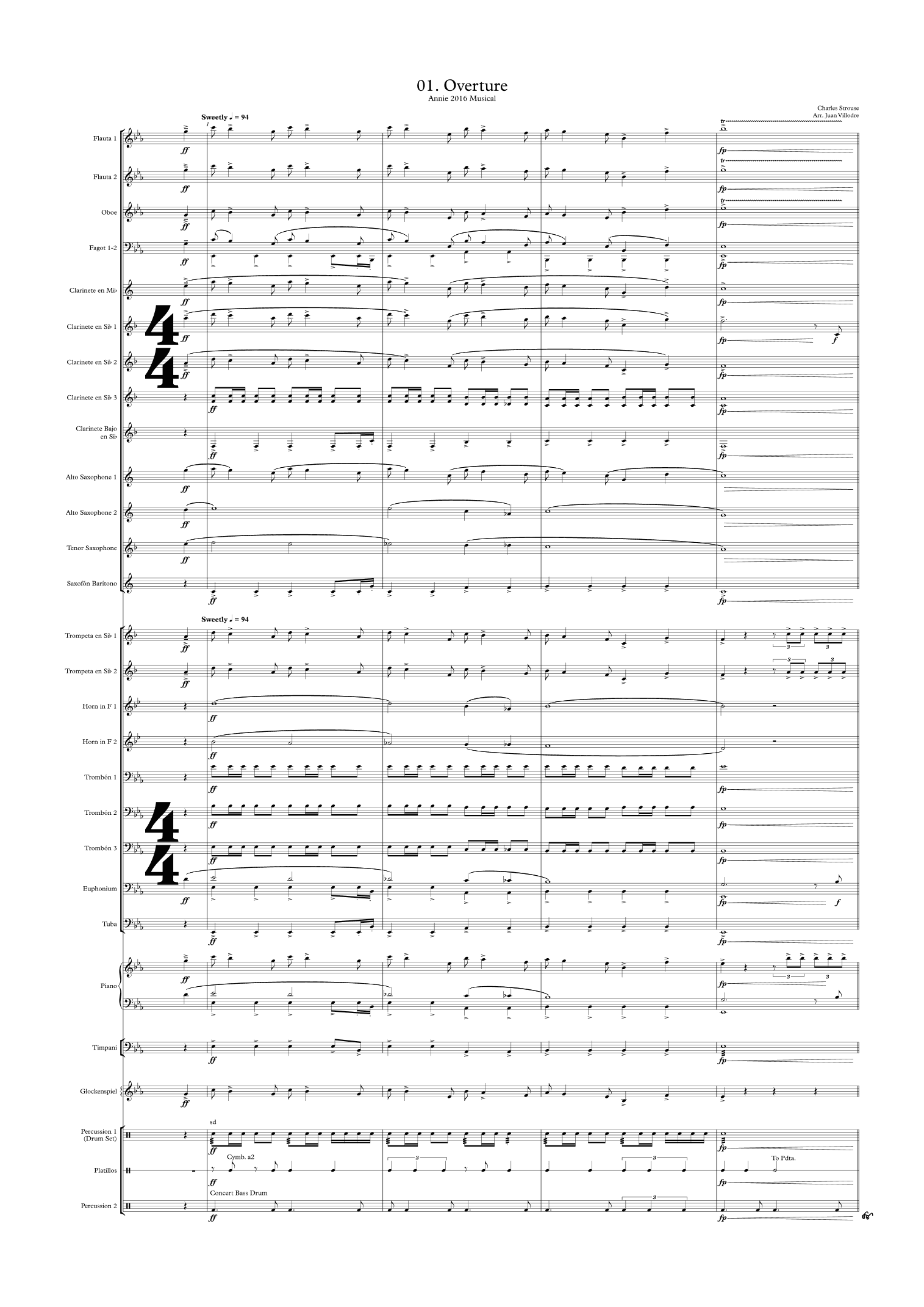 Tomorrow (arr. Juan Villodre)