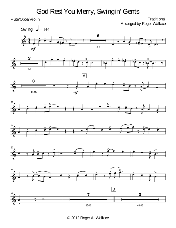 God Rest You Merry, Gentlemen (arr. Roger Wallace)