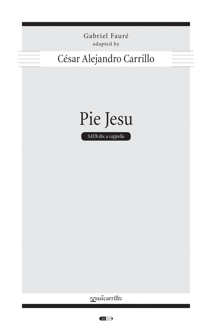 Pie Jesu [Faure] (arr. Cesar Alejandro Carrillo)