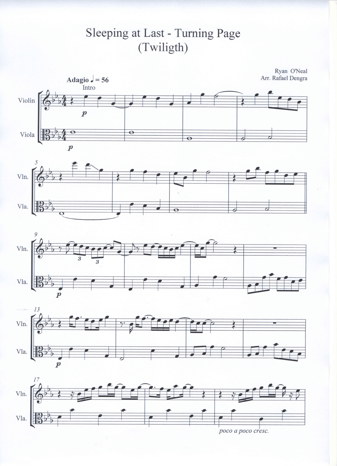 Turning Page (arr. Rafael Dengra)