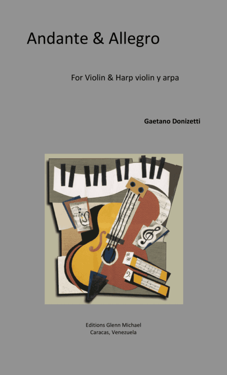Andante & Allegro for Violin & Harp  or Piano (arr. Glenn Michael)