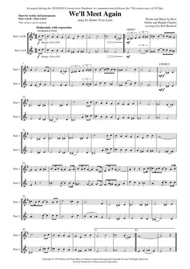 We'll Meet Again (arr. Rob Bushnell)