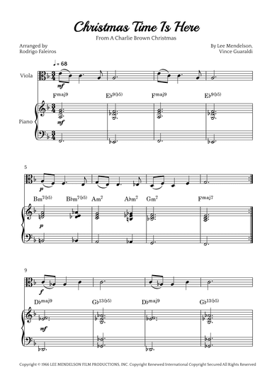 Christmas Time Is Here (arr. Rodrigo Faleiros)