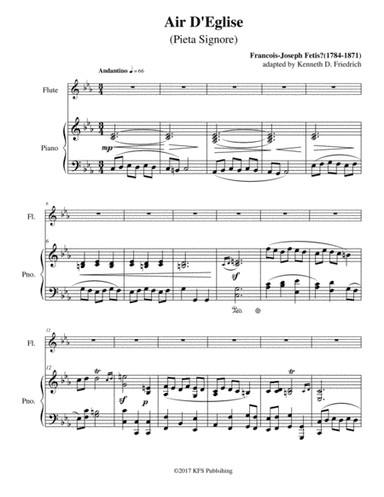 Air D'Eglise (Pieta Signore) (arr. Kenneth D. Friedrich)