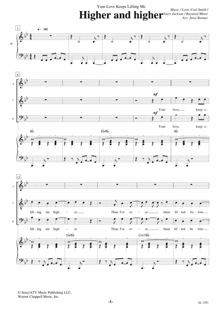 (your Love Has Lifted Me) Higher And Higher (arr. Jetse Bremer)