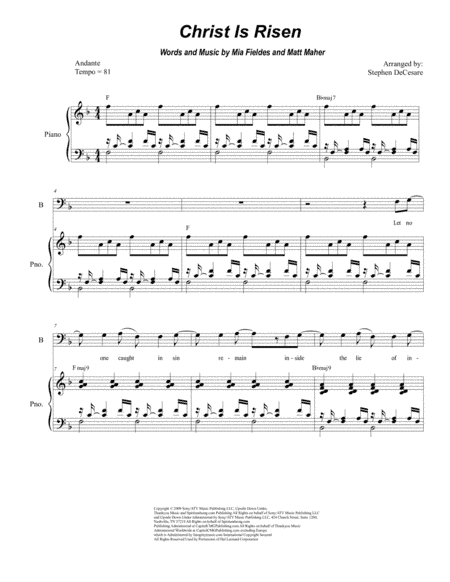 Christ Is Risen (arr. Stephen DeCesare)