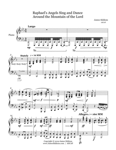 Raphael's Angels Sing and Dance Around the Mountain of the Lord