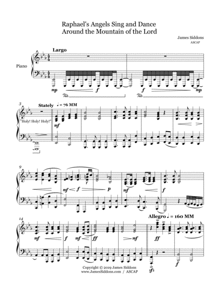 Raphael's Angels Sing and Dance Around the Mountain of the Lord