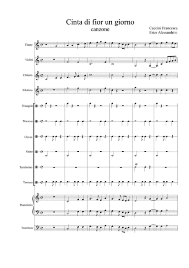 Cinta di fior un giorno (arr. Ester Alessandrini)