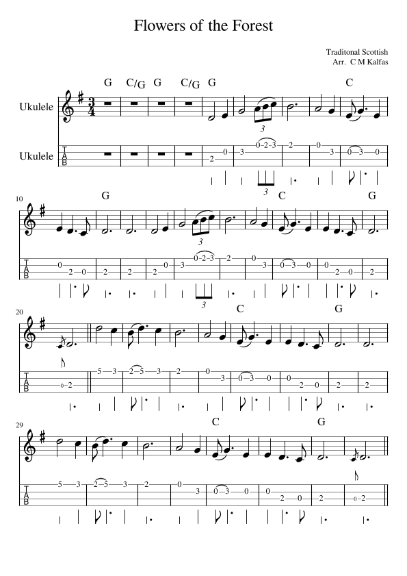 Flowers of the Forest (arr. Christy Kalfas)
