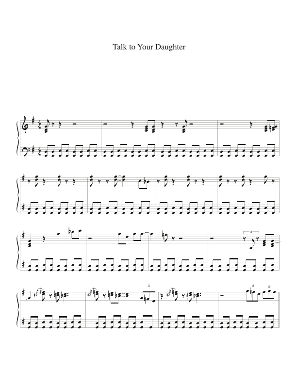 Mama Talk To Your Daughter (arr. Biegler)