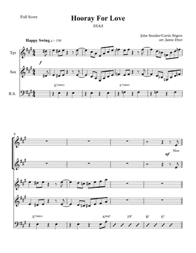 Hooray For Love (arr. Jamie Dyer)