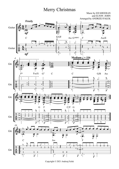 Merry Christmas (arr. Andrzej Falek)