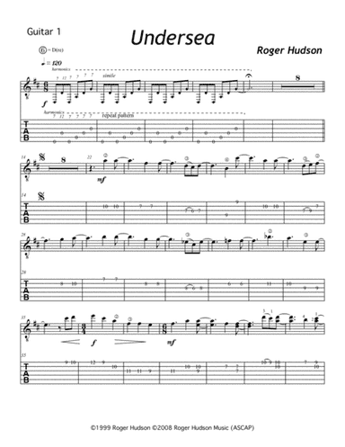 Undersea Guitar 1 TAB