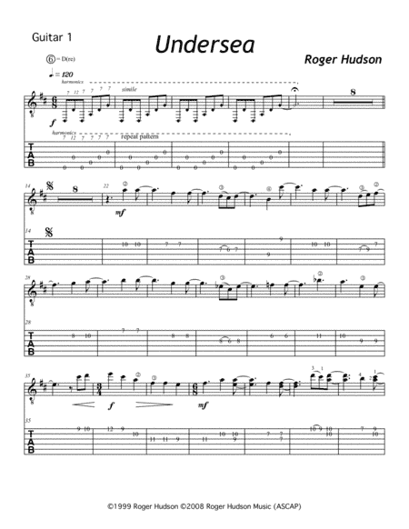 Undersea Guitar 1 TAB