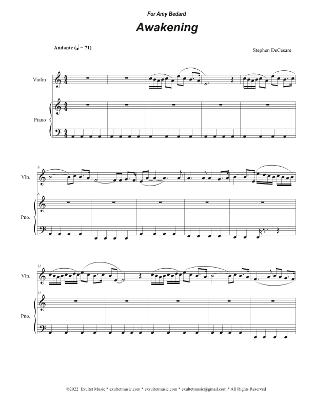 Bedard Concerto (for Violin and Cello)